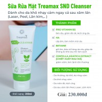 Sữa rửa mặt Da khô nhạy cảm TreaMax SND Cleanser (200ml)_3